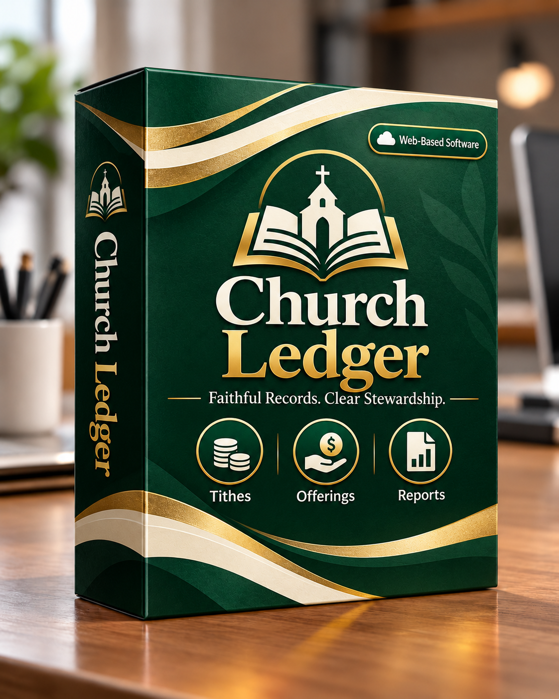 Church Ledger software box