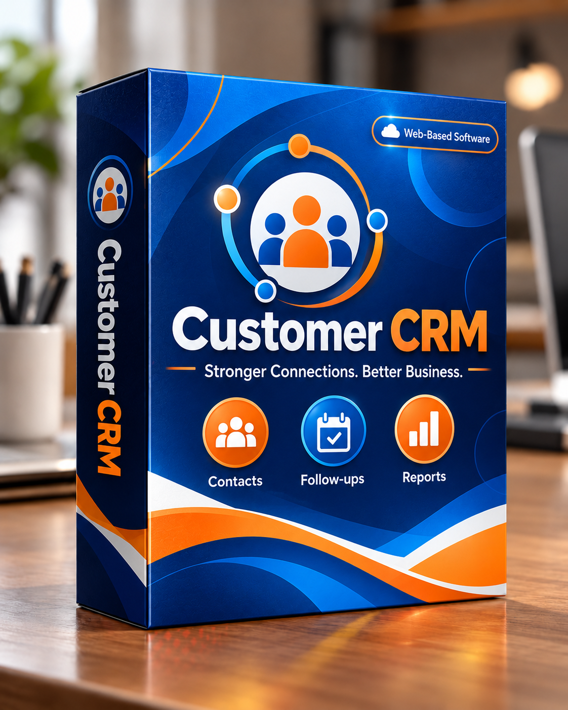 Customer CRM software box