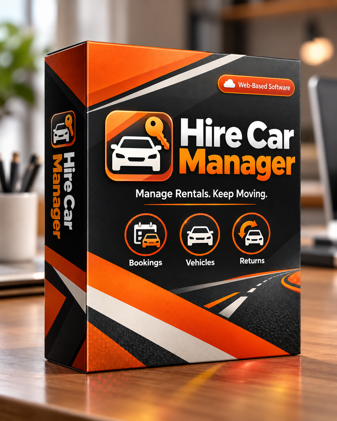Hire Car Manager software box